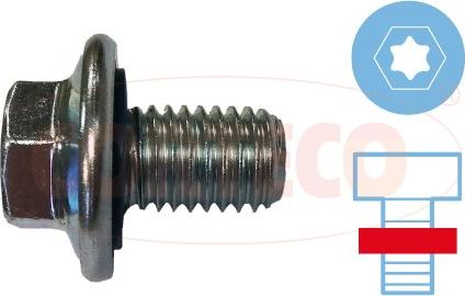 Сливная пробка масляного поддона двигателя Corteco для Opel Cascada 2013-2019. Артикул 49471176