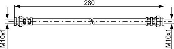 Тормозной шланг Bosch. Артикул 1 987 476 985