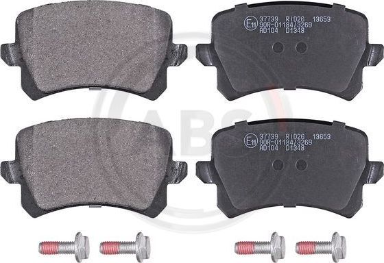 Тормозные колодки ABS задние для Audi A6 III (C6) 2009-2011. Артикул 37739