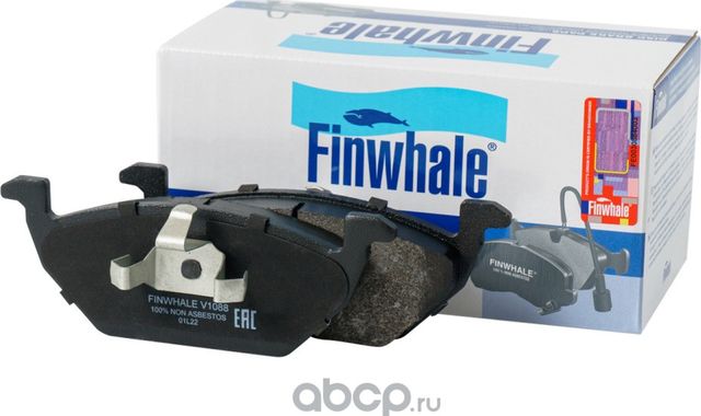 Колодки тормозные AUDI A3 >03/VW G4/G5/SKODA OCTAVIA 1.4/1.6/1.9D передние (Finwhale). Артикул V1088