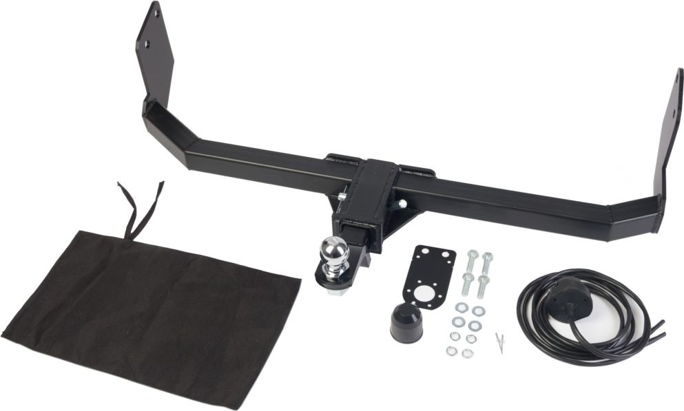 Фаркоп Halty для Toyota Hiace (H100) правый руль 1989-2004. Американский квадрат. Артикул THiLV1E (H.T55.E)