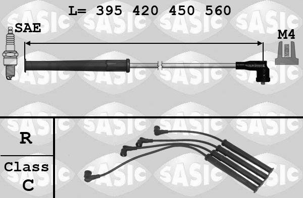 Высоковольтные провода (провода зажигания) (комплект) Sasic. Артикул 9284011