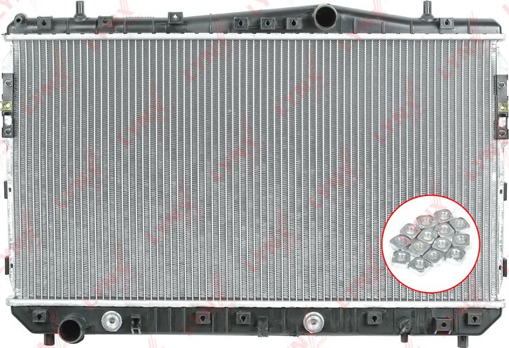 Радиатор охлаждения двигателя LYNXauto. Артикул RB-1016