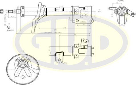 Амортизатор G.U.D.. Артикул GSA339743