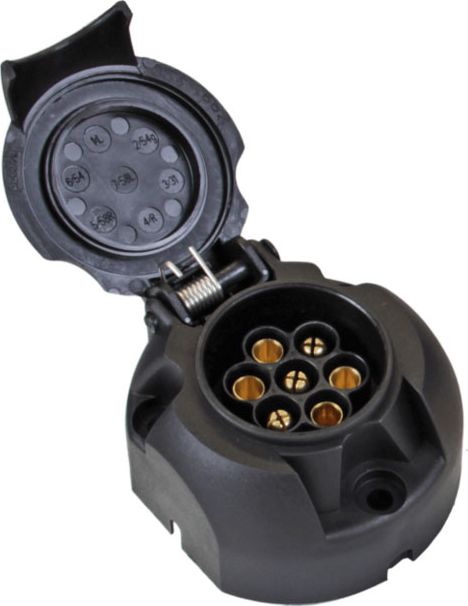 Розетка RamredAC подключения прицепа (12В) 7-полюсная. Артикул UE8007A