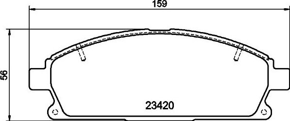 Тормозные колодки Nisshinbo. Артикул NP2030