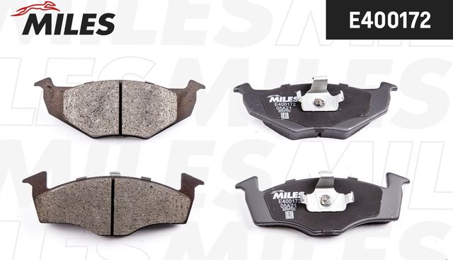 Тормозные колодки Miles (Low-Metallic) передние для Skoda Fabia I 1999-2008. Артикул E400172