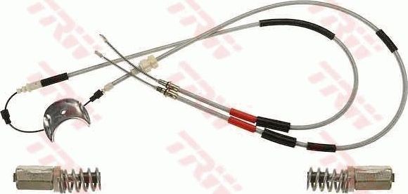 Трос ручника (тросик ручного тормоза) TRW передний/задний левый для Ford Escort IV 1985-1990. Артикул GCH1196