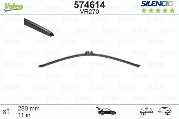 Щетка стеклоочистителя (дворник) Valeo Silencio. Артикул 574614