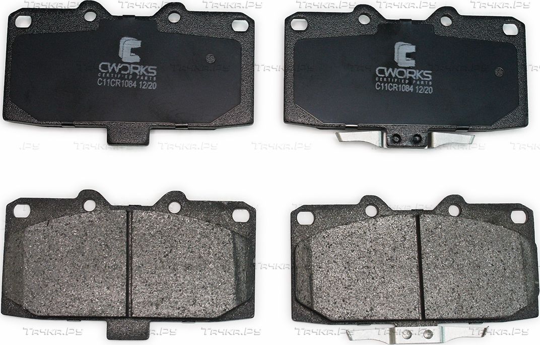 Тормозные колодки Cworks передние для Subaru Impreza II 2000-2008. Артикул C11CR1084