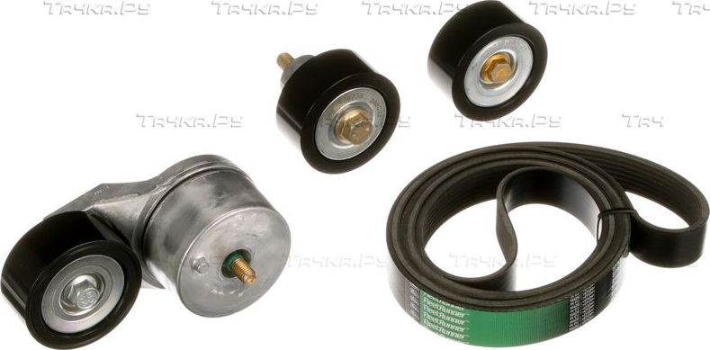 Приводной ремень поликлиновой с роликами (комплект) Gates FleetRunner™ Micro-V® Kit для DAF XF 2014-2026. Артикул K018PK2320HD