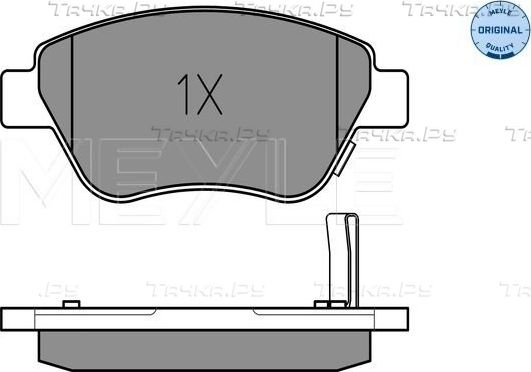 Тормозные колодки Meyle Original передние для Opel Adam I 2012-2019. Артикул 025 239 8217/W