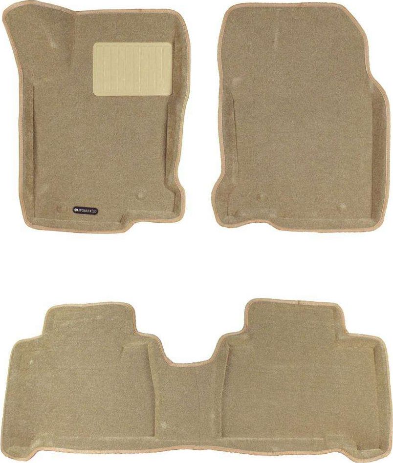 Коврики текстильные Euromat 3D Business для салона Lexus NX 2014-2021 БЕЖЕВЫЕ. Артикул EMC3D-003211T