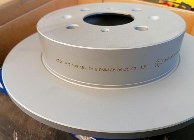 Тормозной диск ATE задний для Honda Civic VI 1995-2001. Артикул 24.0109-0143.1