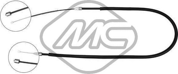 Трос ручника (тросик ручного тормоза) Metalcaucho правый для Renault Megane I 1996-2003. Артикул 83068