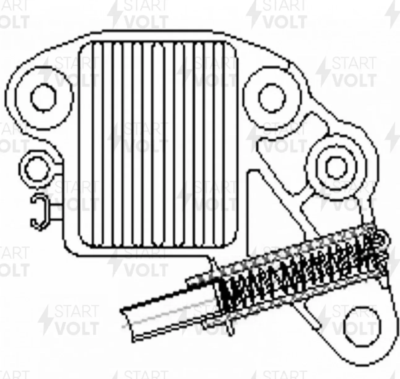 Регулятор напряжения ген. для а м Chery Amulet A15 (06-) Bonus (06-) Very (06-) (Startvolt). Артикул VRR2701