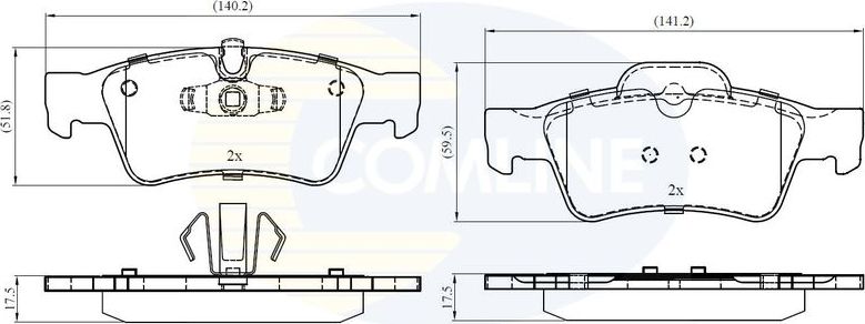 Тормозные колодки Comline Comline. Артикул CBP06059