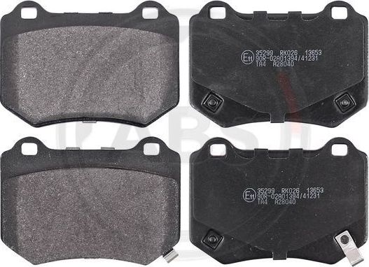 Тормозные колодки ABS задние для Subaru WRX I 2017-2026. Артикул 35299