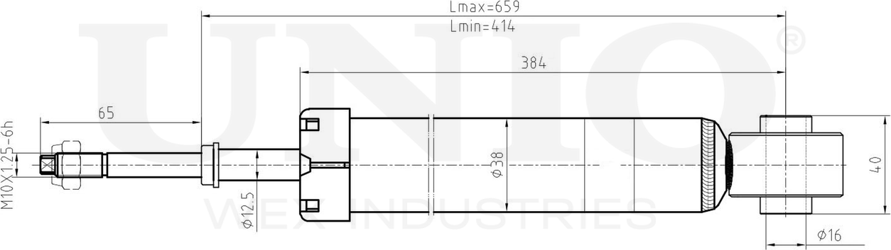 Амортизатор подвески (Unio). Артикул SAB-10508