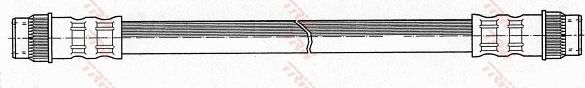 Тормозной шланг TRW задний правый для Nissan Kubistar X76 2003-2026. Артикул PHA395