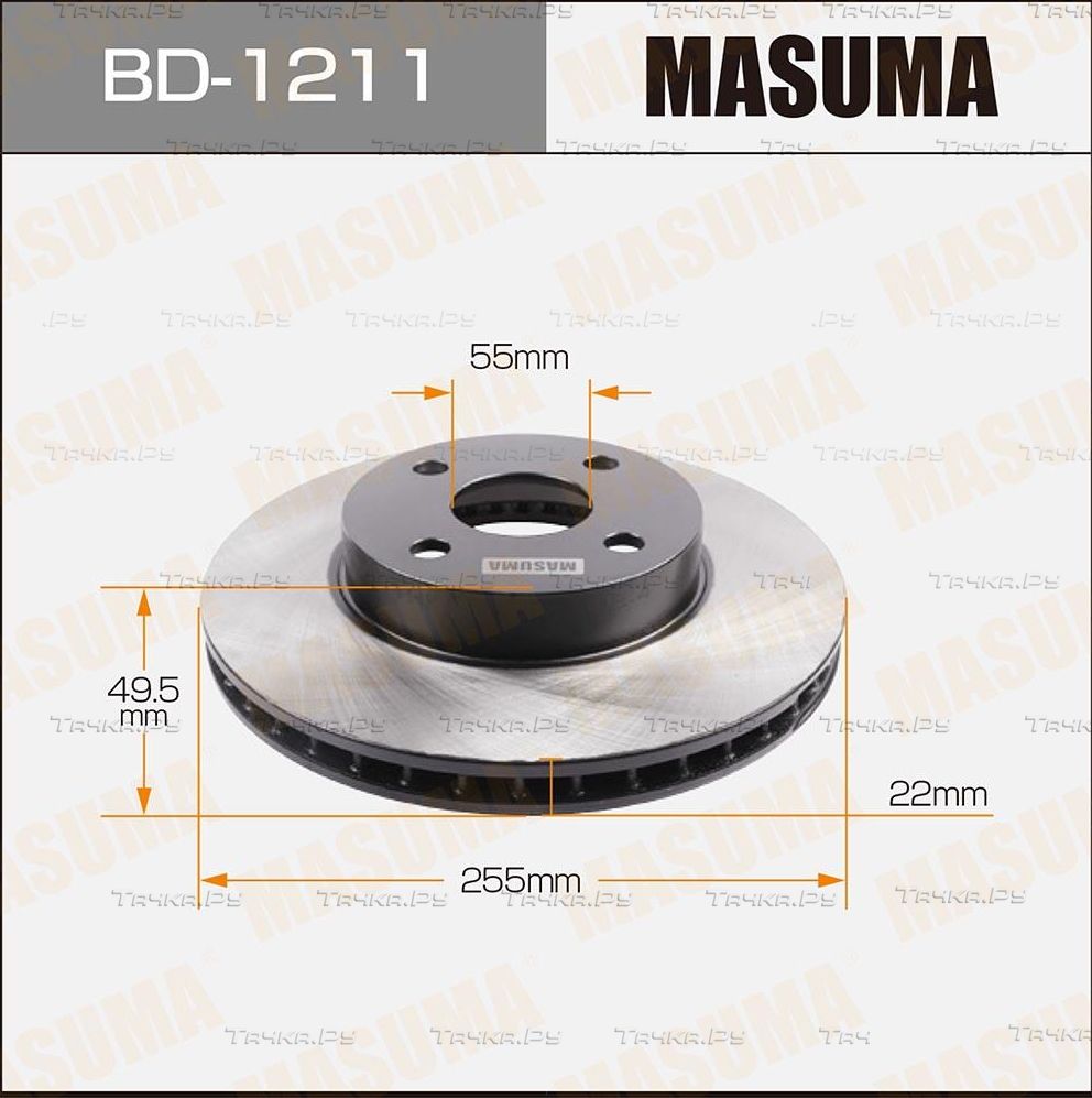 Тормозной диск Masuma. Артикул BD-1211