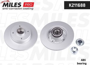 Тормозной диск Miles задний для Citroen C3 II 2009-2016. Артикул K211688