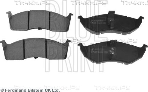 Тормозные колодки Blue Print передние для Chrysler Neon II 2001-2006. Артикул ADA104227