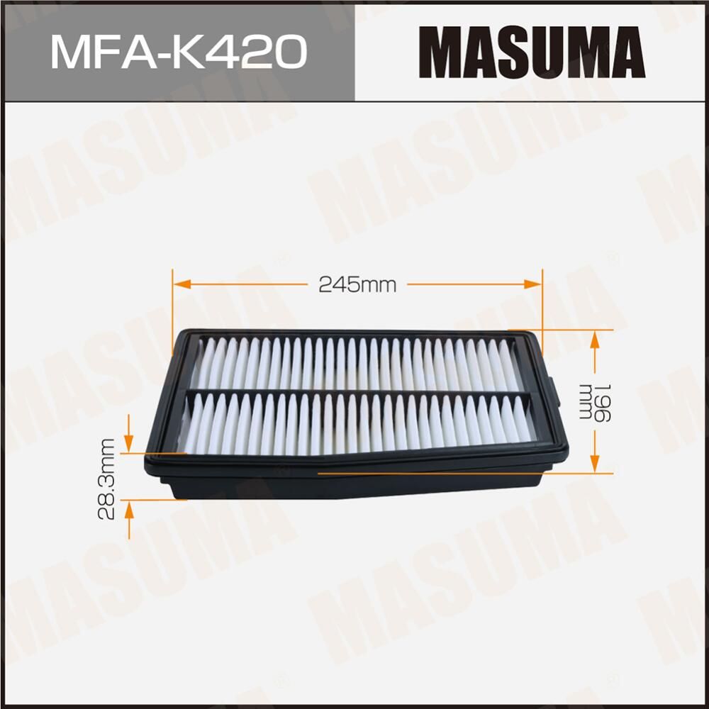 Воздушный фильтр MASUMA KIA SORENTO IV 20- (1/40). Артикул MFAK420