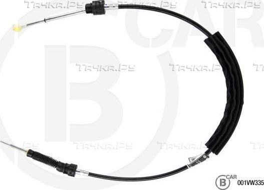 Трос переключения передач КПП B CAR для Volkswagen Bora 1999-2013. Артикул 001VW335