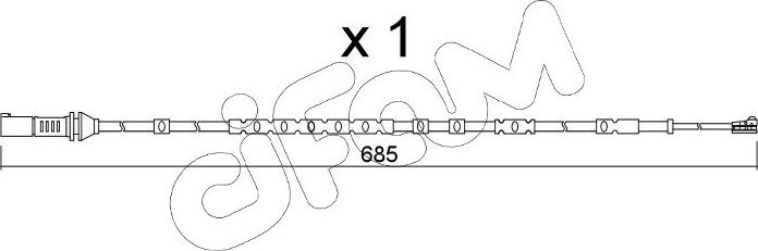 Датчик износа тормозных колодок  Metelli. Артикул SU.370