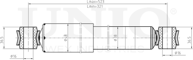 Амортизатор подвески (Unio). Артикул SAB-10509