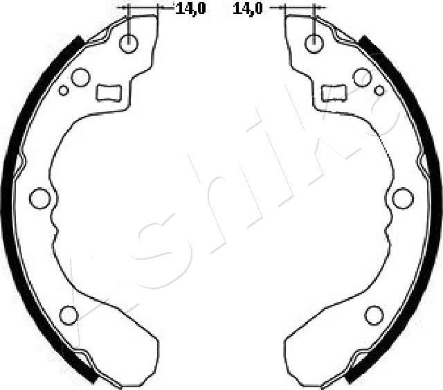 Тормозные колодки ASHIKA. Артикул 55-03-398