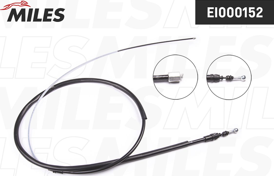 Трос ручника (тросик ручного тормоза) Miles. Артикул EI000152