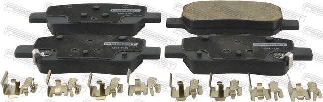 КОЛОДКИ ТОРМОЗНЫЕ ЗАДНИЕ КОМПЛЕКТ (Febest). Артикул 1201TMR