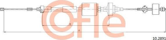 Трос сцепления Cofle. Артикул 92.10.2891