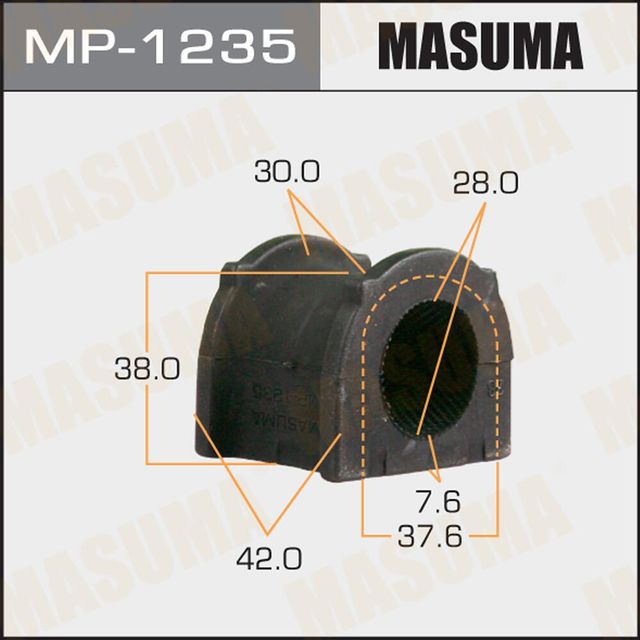 Втулки стабилизатора Masuma передние для Toyota Land Cruiser 100 1998-2007. Артикул MP-1235
