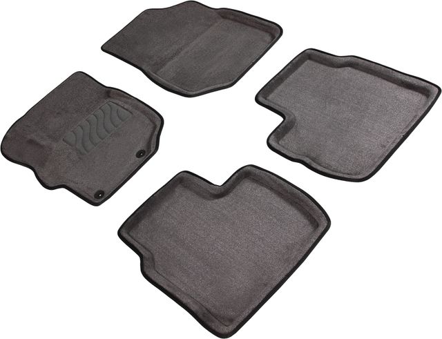 Коврики Seintex 3D ворсовые для салона Peugeot 301 2013-2026 Серые. Артикул 85797