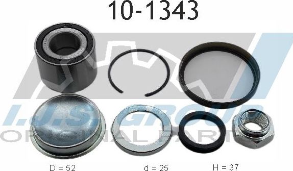 Ступичный подшипник (комплект) IJS Group. Артикул 10-1343