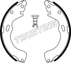 Тормозные колодки Trusting задние для Ford Escape II 2007-2012. Артикул 049.150