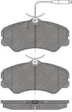 Тормозные колодки SCT-Germany передние для Citroen C25 1981-1994. Артикул SP 633 PR
