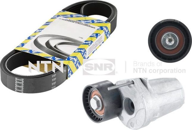 Приводной ремень поликлиновой с роликами (комплект) NTN / SNR. Артикул KA850.23