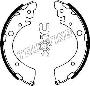Тормозные колодки Trusting. Артикул 044.013