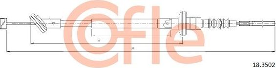 Трос сцепления Cofle. Артикул 92.18.3502