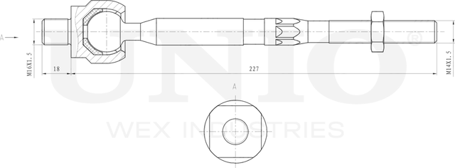 Тяга рулевая (Unio). Артикул SSP-30093