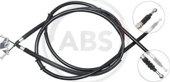 Трос ручника (тросик ручного тормоза) ABS. Артикул K12805