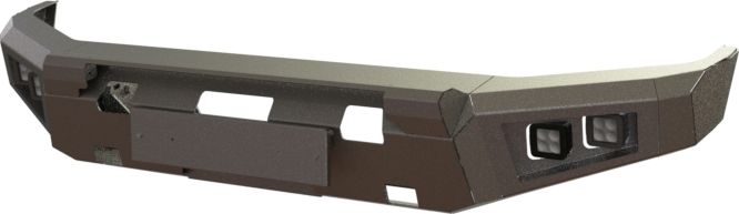 Бампер силовой STC тип Revo передний для Toyota Tundra II рестайлинг 2013-2021 с защитной дугой и противотуманными фарами. Артикул STC-TT13-BFR-C1-L1