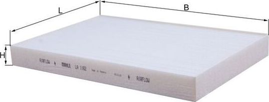 Салонный фильтр Mahle. Артикул LA 1162