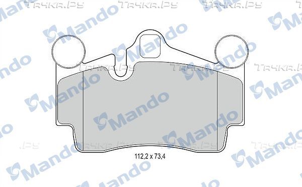 Тормозные колодки Mando. Артикул MBF015374