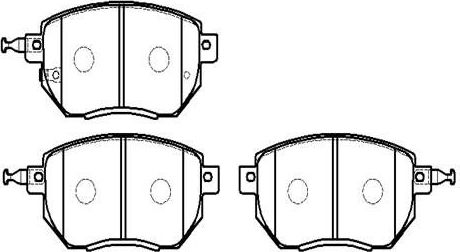 Тормозные колодки HSB. Артикул HP5206
