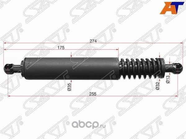 Амортизатор крышки багажника PORSCHE CAYENNE 02-10 (SAT). Артикул ST95551255001